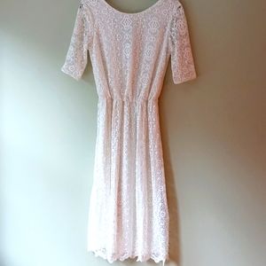 Asos Cream Lace Dress Size 6